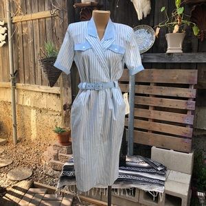 Vintage nwts 80s dress midi size 11